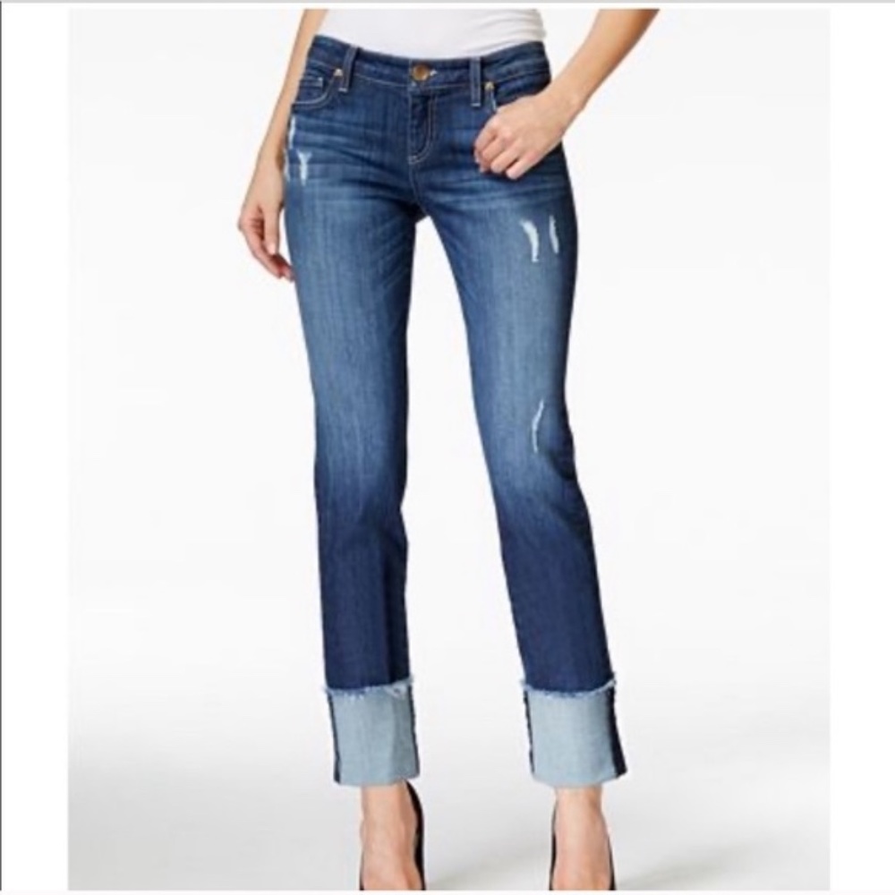 KUT FROM THE KLOTH Cameron Cuffed Straight Leg-2